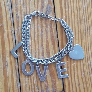 LOVE charm bracelet